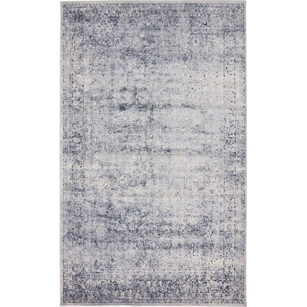 Laurel Foundry Modern Farmhouse Abbeville Oriental Dark Blue Area Rug